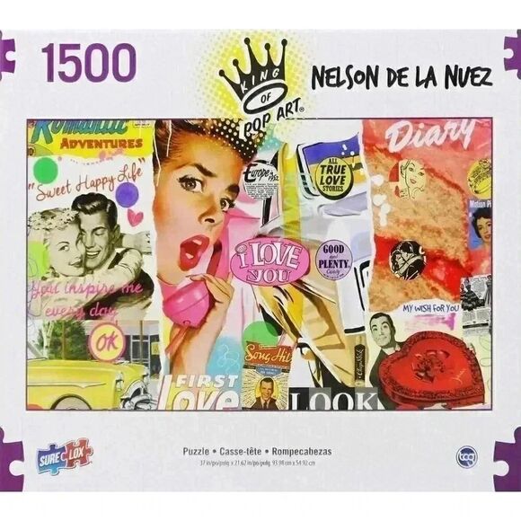 Sure-Lox Sweet Happy Life 1500PC Puzzle by King of Pop Art Nelson De La Nuez - Picture 1 of 8